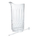 32 Oz. Faceted Martini Pitcher w/Stirrer